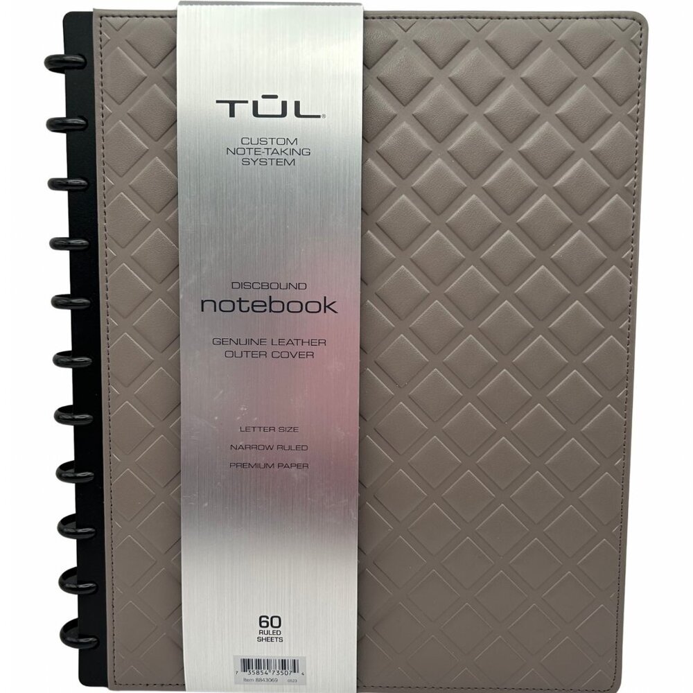 Quilted Leather TUL Notebook WITH FREE To Do insert plus 60 quality pages